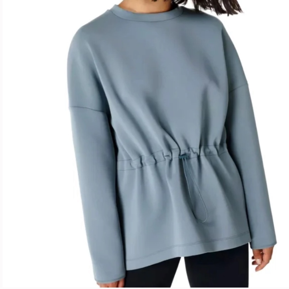 SWEATY BETTY London Scuba Grace Sweater Size Small Minimalist Contemporary Chic